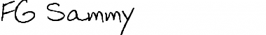 Download FG Sammy Regular Font Title Preview