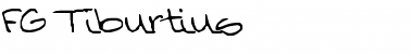 Download FG Tiburtius Regular Font Title Preview