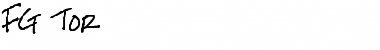 Download FG Tor Regular Font Title Preview
