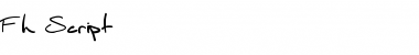 Download Fh_Script Regular Font Title Preview