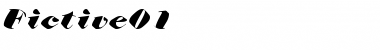 Download Fictive01 Regular Font Title Preview