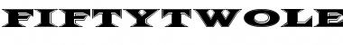 Download FiftyTwoLetters Regular Font Title Preview