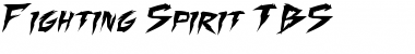 Download Fighting Spirit TBS Regular Font Title Preview