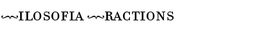 Download Filosofia Fractions Font Title Preview