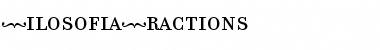 Download FilosofiaFractions Roman Font Title Preview