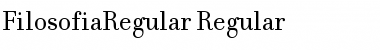 Download FilosofiaRegular Regular Font Title Preview
