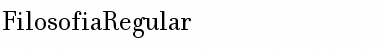 Download FilosofiaRegular Regular Font Title Preview