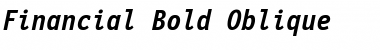 Download Financial Bold Italic Font Title Preview