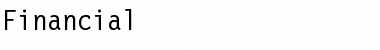 Download Financial Regular Font Title Preview