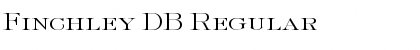 Download Finchley DB Regular Font Title Preview