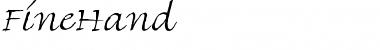 Download FineHand Regular Font Title Preview