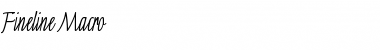 Download Fineline Macro Font Title Preview