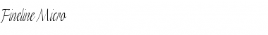 Download Fineline Micro Font Title Preview