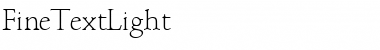 Download FineTextLight Regular Font Title Preview