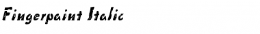 Download Fingerpaint Italic Font Title Preview