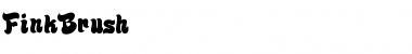 Download FinkBrush Medium Font Title Preview