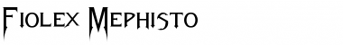 Download Fiolex Mephisto Regular Font Title Preview