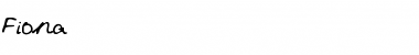 Download Fiona Fiona Hand Font Title Preview