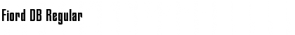 Download Fiord DB Regular Font Title Preview