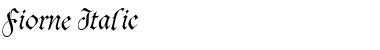 Download Fiorne Italic Font Title Preview