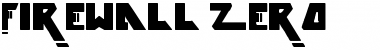 Download Firewall zero Regular Font Title Preview
