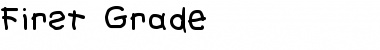 Download First Grade Regular Font Title Preview