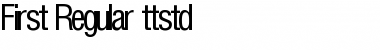 Download First Regular Font Title Preview