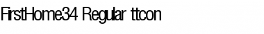 Download FirstHome34 Regular Font Title Preview