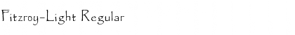 Download Fitzroy-Light Regular Font Title Preview