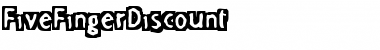 Download FiveFingerDiscount Regular Font Title Preview