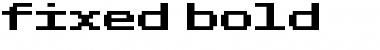 Download fixed_bold Regular Font Title Preview