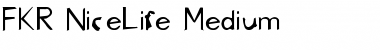 Download FKR NiceLife Medium Font Title Preview