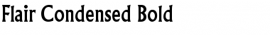 Download Flair Condensed Bold Font Title Preview