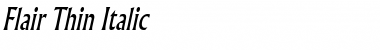 Download Flair Thin Italic Font Title Preview