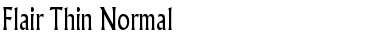 Download Flair Thin Normal Font Title Preview