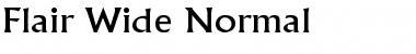 Download Flair Wide Normal Font Title Preview