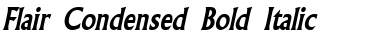 Download Flair-Condensed Bold Italic Font Title Preview