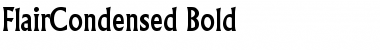 Download FlairCondensed Bold Font Title Preview