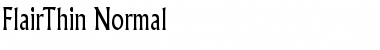 Download FlairThin Normal Font Title Preview