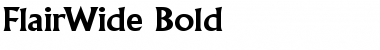 Download FlairWide Bold Font Title Preview