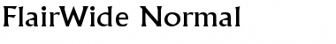 Download FlairWide Normal Font Title Preview