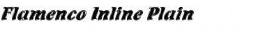 Download Flamenco Inline Plain Font Title Preview