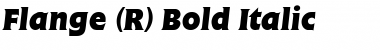 Download Flange BQ ItalicBold Font Title Preview