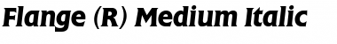 Download Flange BQ Italic Font Title Preview