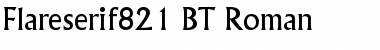 Download Flareserif821 BT Roman Font Title Preview