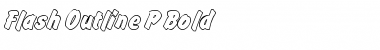 Download Flash Outline P Regular Font Title Preview