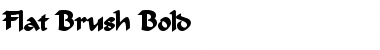 Download Flat Brush Bold Font Title Preview