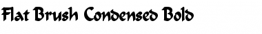 Download Flat Brush Condensed Bold Font Title Preview