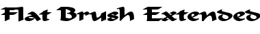 Download Flat Brush Extended Bold Font Title Preview