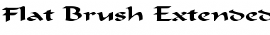 Download Flat Brush Extended Normal Font Title Preview